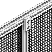 32-3060M10S-0 MODULAR SOLUTIONS FOOT & CASTER CONNECTING PLATE<BR>30MM X 60MM, M10 HOLE, SOLID ALUMINUM